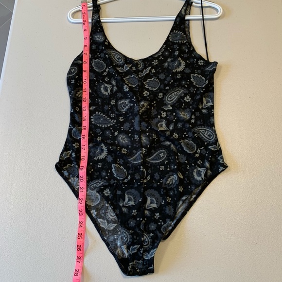 Free People Intimates Scooped Up Print Bodysuit - Picture 8 of 8